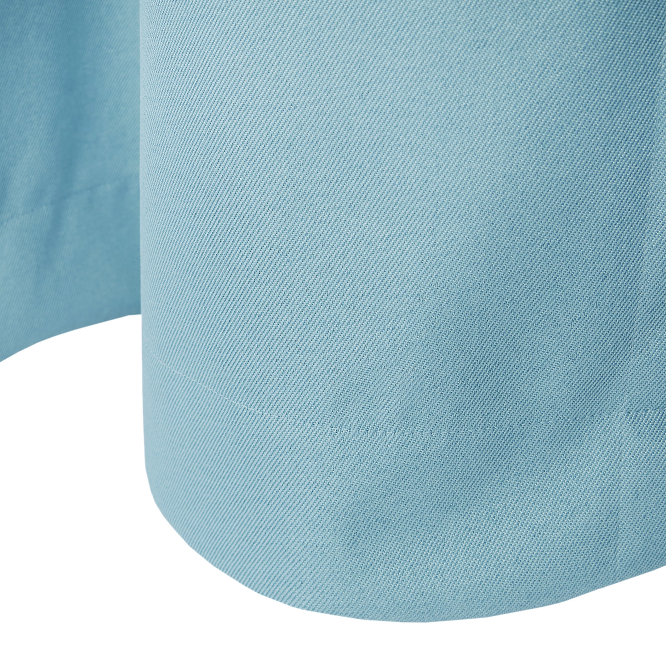 Mainstays Light Blue Solid Blackout Rod Pocket with Back Tabs Curtain Panel Pair, Set of 2, 30" W x 63" L