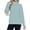 Light Blue, variant on TARAINYA Women Mock Neck Pullover Sweatshirt Long Sleeve with Thumb Holes Casual Oversized Tops