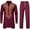 Wine, variant on Oplxuo Men's Ethnic Style African Suits Long Sleeve Gold Printed Dashiki Shirt and Pants Traditional 2 Piece Outfits