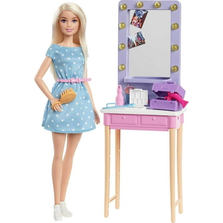 UPC: 0887961970944 | Barbie Big City Big Dreams Doll & Playset Blonde Malibu Doll with Dressing Room & Accessories