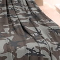 thumbnail image 3 of Brown Gray Camo Abstract Shapes Pattern Blanket,Comfortable Soft Flannel Throw Blanket,All Season,Warm Lightweight Blankets for Sofa Bed Couch Living Room Chair,60"x80", 3 of 4