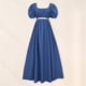 thumbnail image 3 of Vestido elegante estilo renacentista medieval Vintage para mujer con cinturón traje de vacaciones, 3 of 7