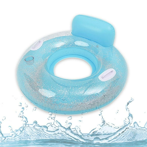 Pool Float Chair, Glittering Inflatable Pool Chair for Pool Party Outdoorblue