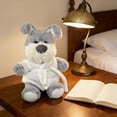 thumbnail image 5 of Schnauzer Plush Toy Puppy Stuffed Animal with Bathrobe, 8.66 Inch Cute Dog Doll, Soft Huggable Decorative Companion for Home Decor and Gift Giving, 5 of 6