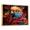 thumbnail image 2 of Designart "Parrot'S Vivid And Tropical Rhapsody" Parrot Floater Framed Canvas Wall Art, 2 of 5