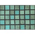 thumbnail image 1 of Ahgly Company Indoor Rectangle Checkered Light Blue Modern Area Rugs, 8' x 12', 1 of 4