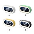 thumbnail image 4 of Bearachild Despertador digital LED Despertador electrónico Dormir Snooze Tiempo Relojes Inalámbrico USB Decorativo Sala de estar Relojes de PVC Decoración del hogar Amarillo, 4 of 6