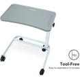 thumbnail image 3 of OasisSpace Overbed Table, Hospital Bed Table with Holder, Adjustable over Bedside with Wheels for Hospital and Home Use - Laptop, Reading, Eating Cart Stand - Bedridden, Elderly, Senior Patient Aid, 3 of 7