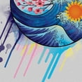 thumbnail image 3 of WIRESTER Canvas Prints Art Poster, Cherry Blossom Waves Yin Yang, 8 x 10 inch Gifts Wall Home Decoration Canvas Artwork Poster, 3 of 7
