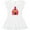 AA-White, variant on Farming Large Red Barn with Hay Girls Toddler Dress