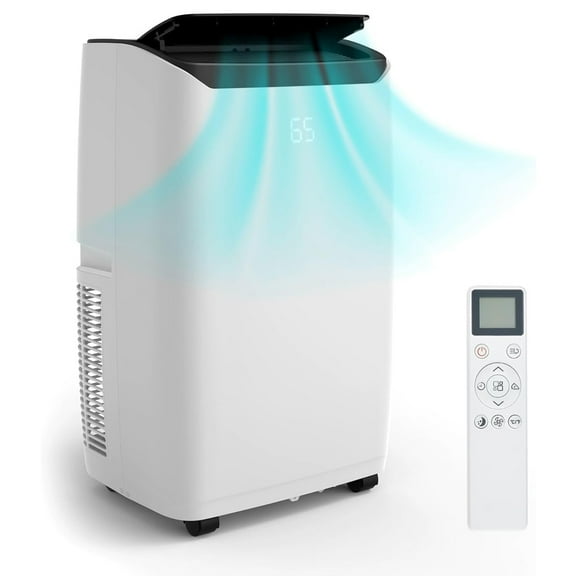 Pinypikaka Portable Air Conditioner, 14000 BTU Air Conditioner Portable for Room Up to 750 Sq.Ft, 24H Timer, 3-In-1 Quiet AC Unit As Cooler Dehumidifier Fan, Remote Control Window Kit Included