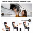thumbnail image 5 of New York Xpress 16" Underseat Carry-on Luggage Hardside Lightweight 2-Wheel Small Suitcase, Black - 2538, 5 of 10