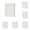 White2, variant on 1-6PC B5 Refill Paper for 9 Ring Binder Journal Notebook 45 Sheets Squared Loose Leaf Punched Paper Blank Line Dot Grid Option for Personal Organizer Diary Refillable Planner