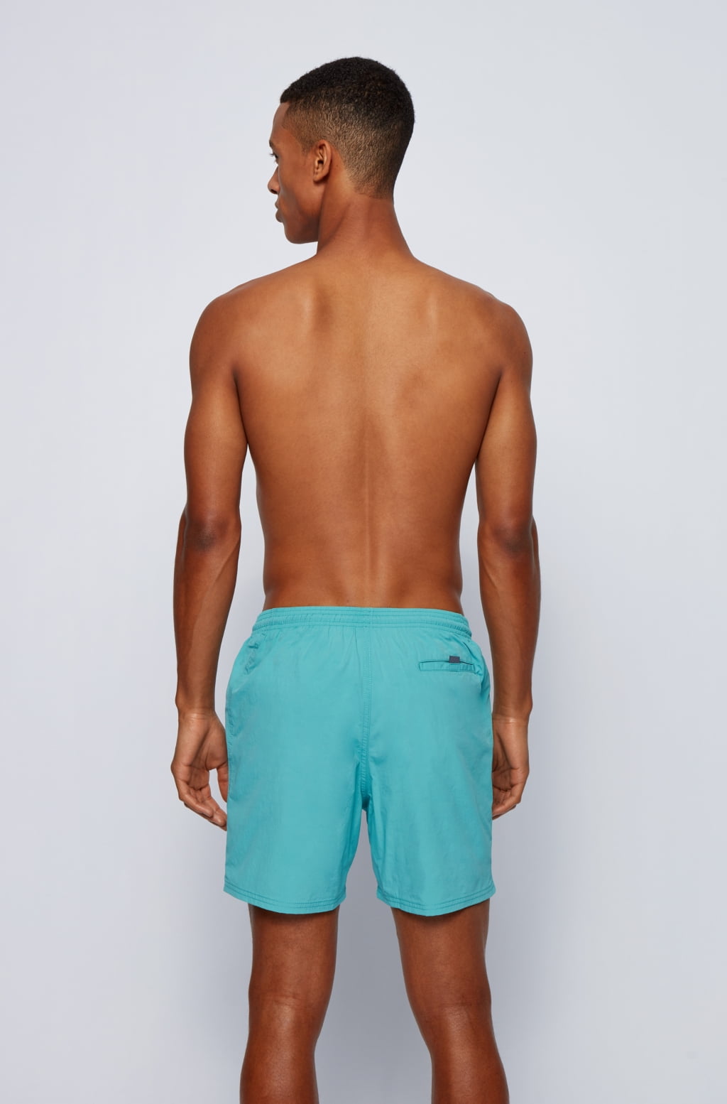 Boss Men's Logo-print swim shorts in technical fabric