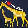 thumbnail image 3 of CafePress - I Love Giraffes Women's Dark T Shirt - Women's Traditional Fit Dark T-Shirt, 3 of 4