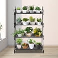 thumbnail image 1 of TOOL1SHOoo Outdoor Plant Stand 4-Tiers Collapsible Flower Stand Indoor Pot Multi-Purpose Metal Plant Stands Balcony Garden Decoration Patio, 1 of 11