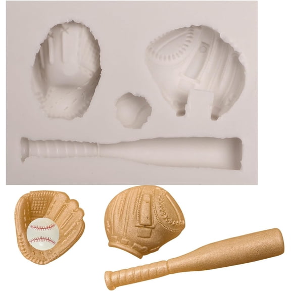 Baseball Fondant Molds Ball Molds Theme Baking Tools for Cake Decoration Candy Baking Polymer Clay Cupcake Topper Paste