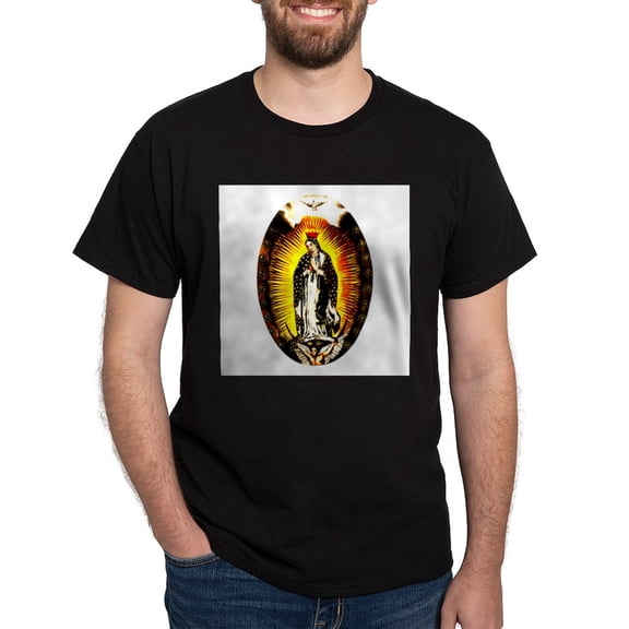 CafePress - Our Lady Of Guadalupe Dark T Shirt - Men's Classic Graphic Cotton T-Shirt