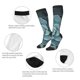 thumbnail image 3 of Fotbe Blue Color Cactus Calcetas Divertidas Estampadas para Hombre y Mujer, Calcetas de Algodón hasta la Rodilla para Caminar, Correr, Enfermería y Embarazo, 3 of 6