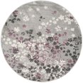 thumbnail image 1 of Safavieh Adirondack Collection ADR115M Tapis Rond Moderne Abstrait Gris Clair et Violet (Diamètre 6 Pieds), 1 of 3