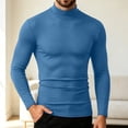 thumbnail image 5 of Hvogkswy Compression Shirt Men, Turtleneck Dry Workout Base Layer Undershirt Thin Stretchy Slim Comfy Long Sleeve Tops, 5 of 6