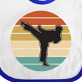 thumbnail image 4 of Inktastic Karate Martial Arts Silhouette Boys or Girls Baby Bib, 4 of 4