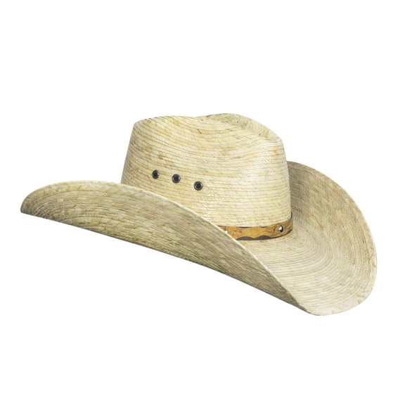 Cowboy Hat Mexican Palm Natural Straw Wide Brim
