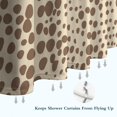 thumbnail image 6 of Beige and Brown Of Leopard Print Shower Curtain 72"x84" ,Bathroom Decorative Shower Curtains Set with 12 Hooks,Modern Waterproof Washable Shower Curtain, 6 of 6