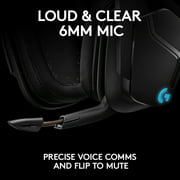 Logitech G935 Wireless Gaming RGB Headset, 7.1 Surround Sound, DTS Headphone:X 2.0, 50 mm PRO-G Drivers, 2.4 GHz Wireless, Flip-to-Mute Mic, PC