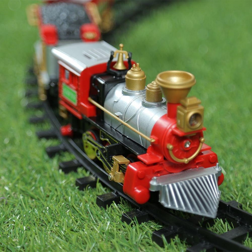 Christmas tree train set home cheap depot