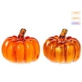 thumbnail image 4 of Halloween Pumpkin Decor Halloween Pumpkin Decorative Candy Dish Orange Translucent Fall Pumpkin Decoration for Home Halloween Table Centerpiece 1 Pack, 4 of 4