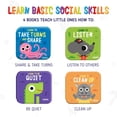 thumbnail image 4 of merka Baby Bath Books for Toddlers, 4 Pack Waterproof Bathtime Books, Bath Toys Floatable in Bathtub, Learn Take Turns, Clean Up, Listen, Quiet, 4 of 7