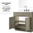 thumbnail image 4 of Grey Oak 36 In. W X 22 D Bathroom Vanity With White Quartz Countertop, Faucet And 34 Mirror Single Bath Countertop &, 4 of 7