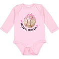thumbnail image 3 of Inktastic Baseball Princess Tiara Girls Long Sleeve Baby Bodysuit, 3 of 5