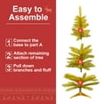 thumbnail image 6 of Toauuo 4FT Pre-Lit Gold Christmas Tree - 50 UL Lights, 122 PVC Tips, Artificial Tabletop Tree for Small Space, Apartment, Office Indoor Holiday Decor, 6 of 6