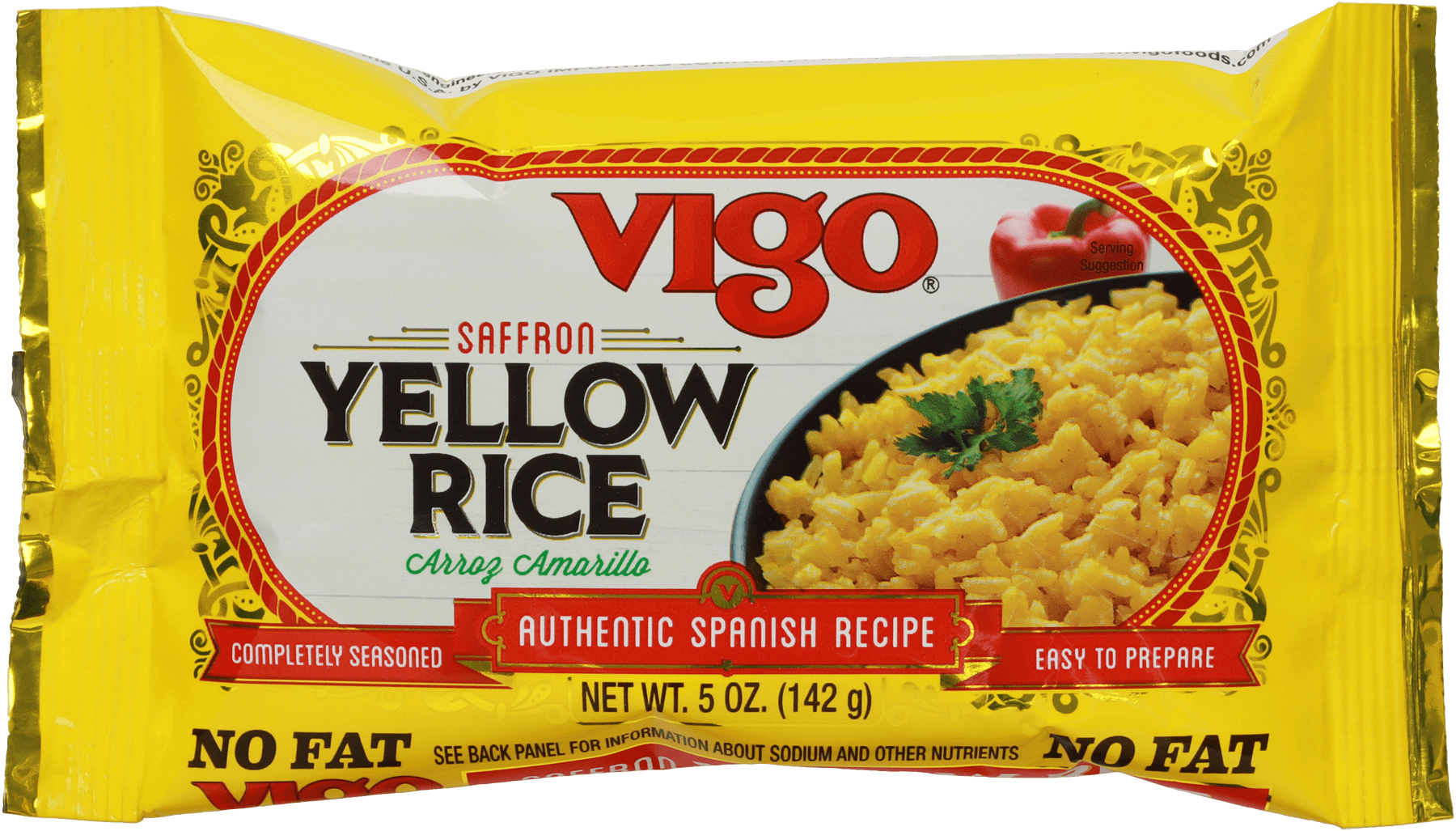 (6 pack) Vigo Rice Yellow, 5 oz Bag