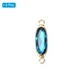 thumbnail image 3 of Unique Bargains Birthstone Connector Link, 5Pcs Diamond Clear charm Links, Round Glass Crystal Bead Link, Blue, 3 of 5