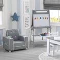 thumbnail image 5 of Delta Children Chelsea Chaise Rembourrée pour Enfants avec Porte-Gobelet, Gris, 5 of 5