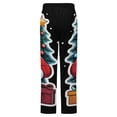 thumbnail image 6 of Santa Claus With Gifts Winter Female Pants Flannel High Waist Women Pants Lady Warm Straight Leg Plush Trousers, 6 of 7