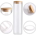 thumbnail image 2 of 3 Pack Glass Pasta Storage Containers - 36 Oz Glass Airtight Food Storage Jars with Bamboo Lids, Tall Spaghetti Jars Set, 2 of 5