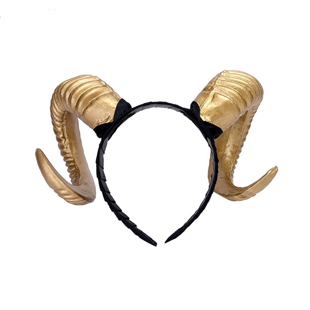 (Se daña fácilmente, agregue un poco de plástico de burbujas para empaquetar) Hay un video de una diadema de cuerno dorado con ala ancha para sombreros exagerados de Navidad y Halloween.