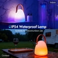 thumbnail image 3 of Waterproof Shower Lamp, Rechargeable Bathroom Lamp with 16 Color Changeable, LED Table Lamp with Touch&Remote Control, Cordless Light for Indoor/Outdoor, Hanging Light for Inside Shower Patio Camping, 3 of 8
