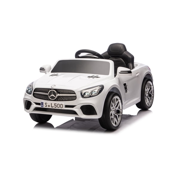 Xuanlur 12V Power Ride on Toys for Toddlers, Licensed Mercedes-Benz Ride on Cars for Kids, Kid Electric Car, Aged 1-4Y, White
