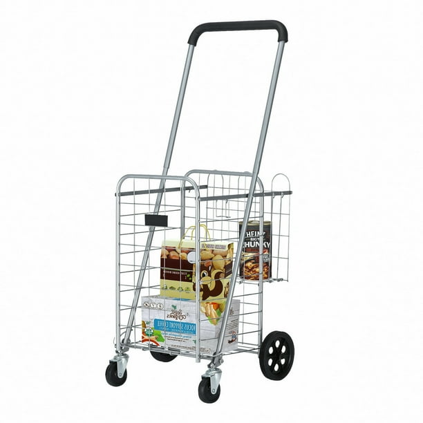 Folding Carts with Wheels Collapsible, Shopping Cart for Groceries  Lightweight Grocery Cart for Seniors Collapsible Shopping Cart with Wheels  Grocery ...