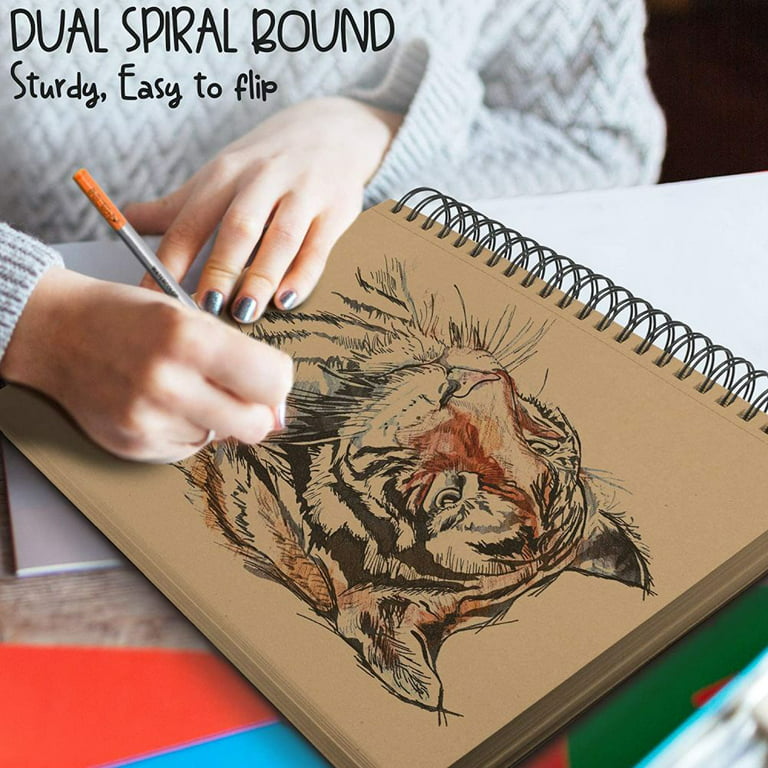 Sketchbook Top Spiral Bound Acid Free Smooth Art Sketch Pad - Temu