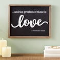 thumbnail image 2 of Farmhouse Style Framed Wood Religious Wall Decor for Bathroom, 1 Corinthians 13 Wall Art for Living Room (11.75 X 15 In), 2 of 3