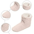 thumbnail image 5 of Dakaela Women's Men's Fuzzy Bootie Slippers Soft Cozy Plush Floor Socks Booties Fleece Lined Warm Winter House Shoes Pink Size 8.5, 5 of 8
