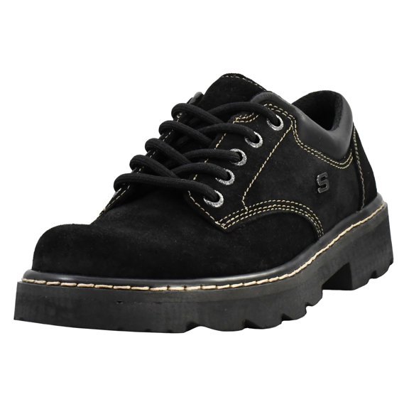 Skechers Womens Casual Shoes Parties-Mate Oxford Formal Shoes Cushioned Insole Flexible Outsole Padded Collar Leather Lace Up