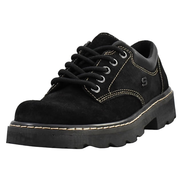 Zapatos Skechers Parties-Mate Oxford Negro Ante Talla 5 M US