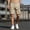 A Khaki, variant on Timoontee Mens Cargo Shorts Durable Tactical Shorts Fashion Daliy Casual Shorts Solid Multi Pockets Summer Outdoor Work Shorts Army Green XL